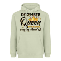 Matcha december queen faith and favor living my blessed l Heavyweight Hoodie - MaliasSmallBusiness