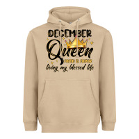 Mushroom december queen faith and favor living my blessed l Heavyweight Hoodie - MaliasSmallBusiness