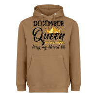 Toasted Coconut december queen faith and favor living my blessed l Heavyweight Hoodie - MaliasSmallBusiness