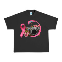 Pigment Black floral cancer ribbon vintage camera Urban Heavy Tee - FaDigitalArtStudio