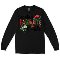 Black santa's favorite coach Long Sleeve Tee - AdoDesignShop