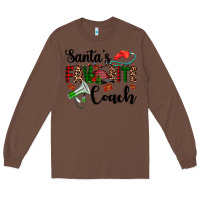 Chestnut santa's favorite coach Long Sleeve Tee - AdoDesignShop