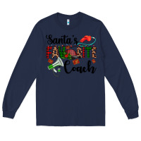 Navy santa's favorite coach Long Sleeve Tee - AdoDesignShop
