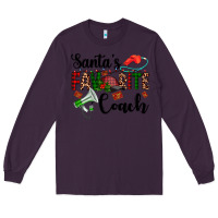 Plum santa's favorite coach Long Sleeve Tee - AdoDesignShop