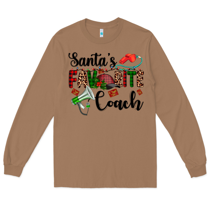 Santa's Favorite Coach Long Sleeve Tee by AdoDesignShop | Teevron