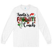 White santa's favorite coach Long Sleeve Tee - AdoDesignShop