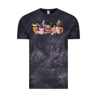 Cloud Black senior 2023 graduation coffee cups Vintage Tee - AdoDesignShop