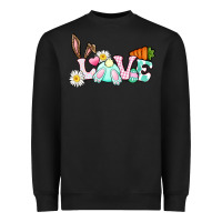Black Love Easter bunny Easter Day Heavyweight Sweatshirt - CowGirlArtShop