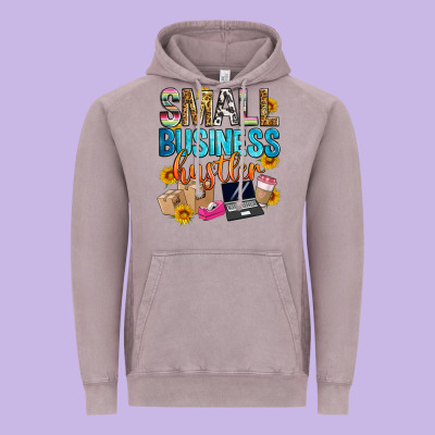 Small Business Hustler Vintage Hoodie Designed By Zillion Design Studio