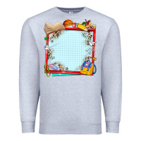 Heather Grey school your text here Premium Sweatshirt - NancyCooperArtShop