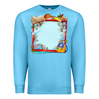 Ocean Blue school your text here Premium Sweatshirt - NancyCooperArtShop