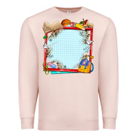 Pale Pink school your text here Premium Sweatshirt - NancyCooperArtShop