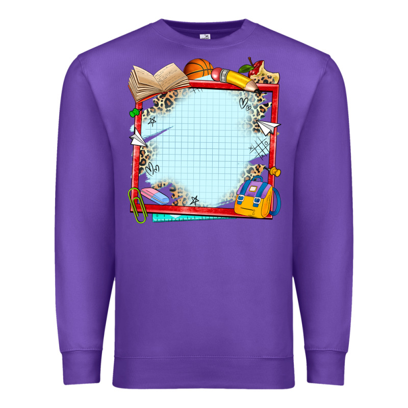 School Your Text Here Premium Sweatshirt by NancyCooperArtShop | Teevron