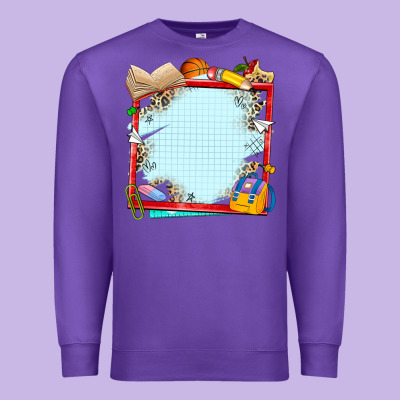 School Your Text Here Premium Sweatshirt Designed By Nancycooperartshop