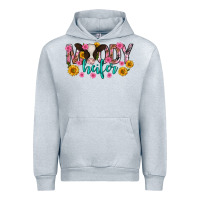 Heather Grey Moody Heifer Mother's Day Urban Hoodie - texasbilliewilder