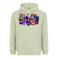 Matcha gaming coffee cups Heavyweight Hoodie - NancyCooperArtShop