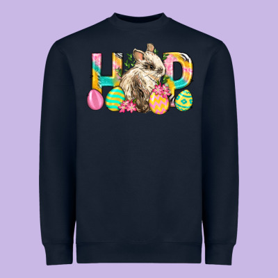 Hop Rabbit Easter Heavyweight Sweatshirt Designed By Neo Western