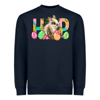 Navy Hop Rabbit Easter Heavyweight Sweatshirt - Neo Western