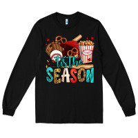 Black 'tis the season baseball game Long Sleeve Tee - Jasminsmagicworld