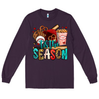 Plum 'tis the season baseball game Long Sleeve Tee - Jasminsmagicworld