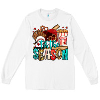 White 'tis the season baseball game Long Sleeve Tee - Jasminsmagicworld