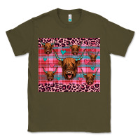 Army Green highland cow valentines Classic Tee - JahusDesignShop