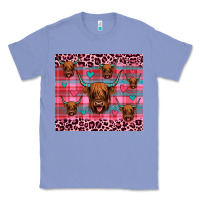 Colony Blue highland cow valentines Classic Tee - JahusDesignShop