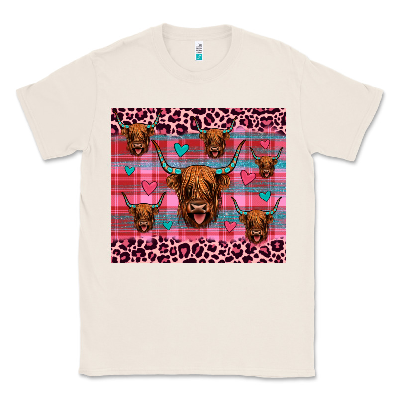 Highland Cow Valentines Classic Tee by JahusDesignShop | Teevron