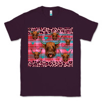 Plum highland cow valentines Classic Tee - JahusDesignShop