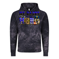 Cloud Black my daddy is my hero police Vintage Hoodie - Zillion Design Studio