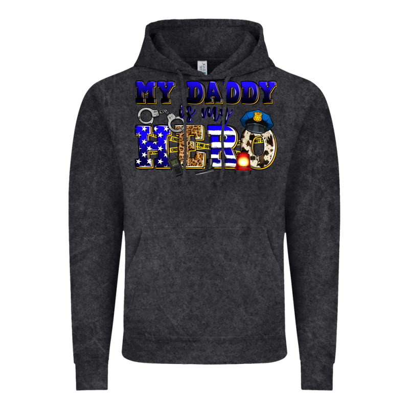 My Daddy Is My Hero Police Vintage Hoodie by Zillion Design Studio | Teevron