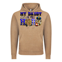 Vintage Coffee my daddy is my hero police Vintage Hoodie - Zillion Design Studio