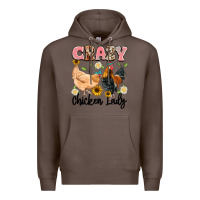 Coffee crazy chicken lady Premium Hoodie - Artiststas