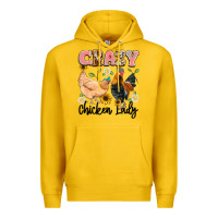 Lemon crazy chicken lady Premium Hoodie - Artiststas