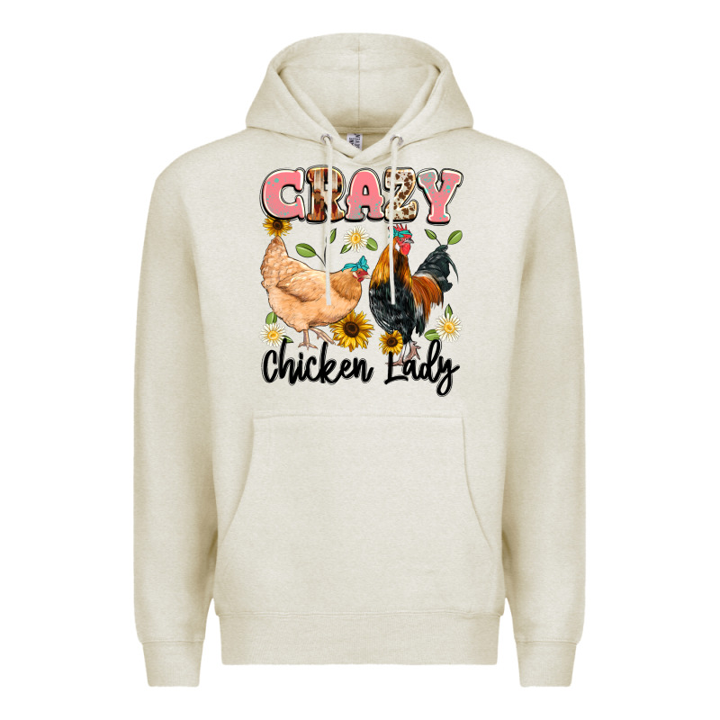 Crazy Chicken Lady Premium Hoodie by Artiststas | Teevron