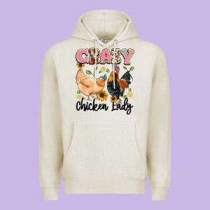 Crazy Chicken Lady Premium Hoodie Designed By Artiststas