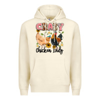 Sandshell crazy chicken lady Premium Hoodie - Artiststas