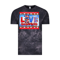 Cloud Black love america gnome Vintage Tee - HRA Design Shop