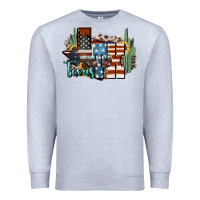 Heather Grey tx texas Premium Sweatshirt - NancyCooperArtShop