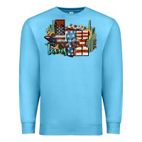 Ocean Blue tx texas Premium Sweatshirt - NancyCooperArtShop