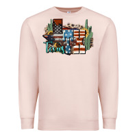 Pale Pink tx texas Premium Sweatshirt - NancyCooperArtShop
