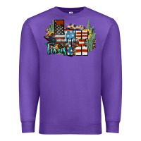 Purple tx texas Premium Sweatshirt - NancyCooperArtShop