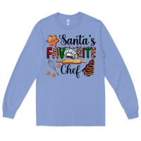 Colony Blue santa's favorite chef Long Sleeve Tee - AdoDesignShop