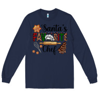 Navy santa's favorite chef Long Sleeve Tee - AdoDesignShop