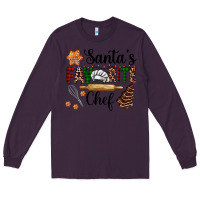 Plum santa's favorite chef Long Sleeve Tee - AdoDesignShop