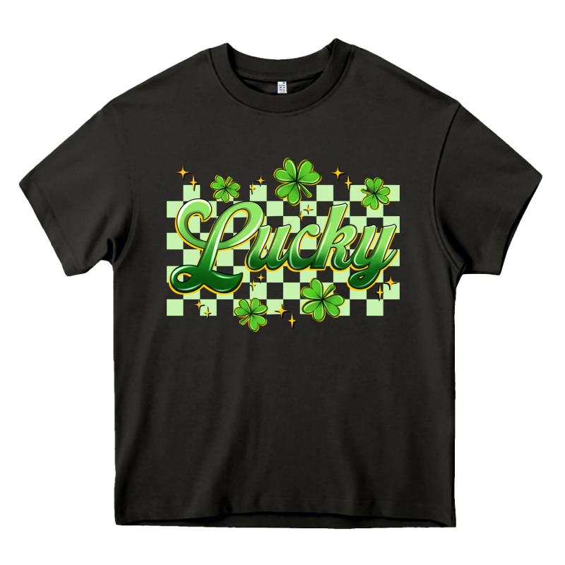 Checkered Lucky Heavy Core Tee by Artiststas | Teevron