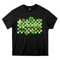 Black checkered lucky Heavy Core Tee - Artiststas