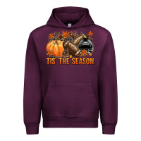 Mauve Wine Tis' the season Football black helmet Urban Hoodie - NancyCooperArtShop