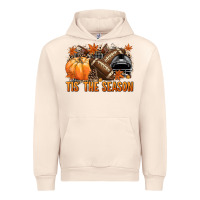 Sandshell Tis' the season Football black helmet Urban Hoodie - NancyCooperArtShop