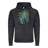 Vintage Black indian feather headdress with western  patterns Vintage Hoodie - RanaPortraitStore